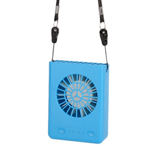 USB Rechargeable Wearable Portable Hand Free Neckband Fan  Personal Mini Neck Double Fans 3 Speed Adjustable for Ourdoor